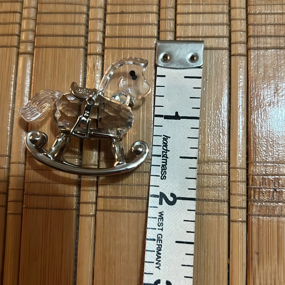 Crystal Rocking Horse Ornament for Small Pets